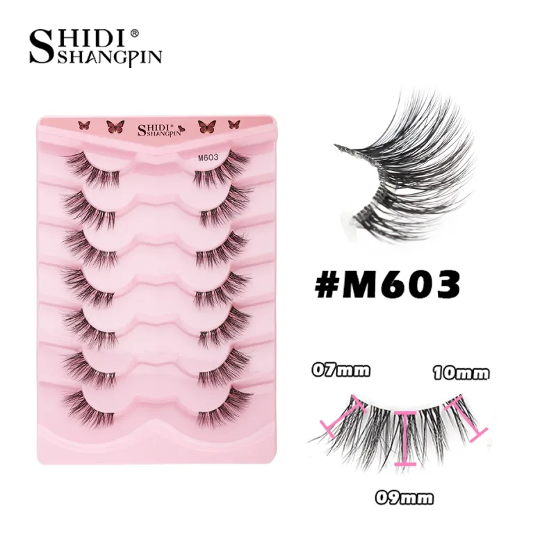 Một Nửa Mi Mắt Mèo Hàng Mi 3D Tự Nhiên Có Cánh Cấp Mắt Kéo Dài Hàng Mi Mắt Cáo Hàng Mi Giả Chồn Hàng Mi Trang Điểm — image 29