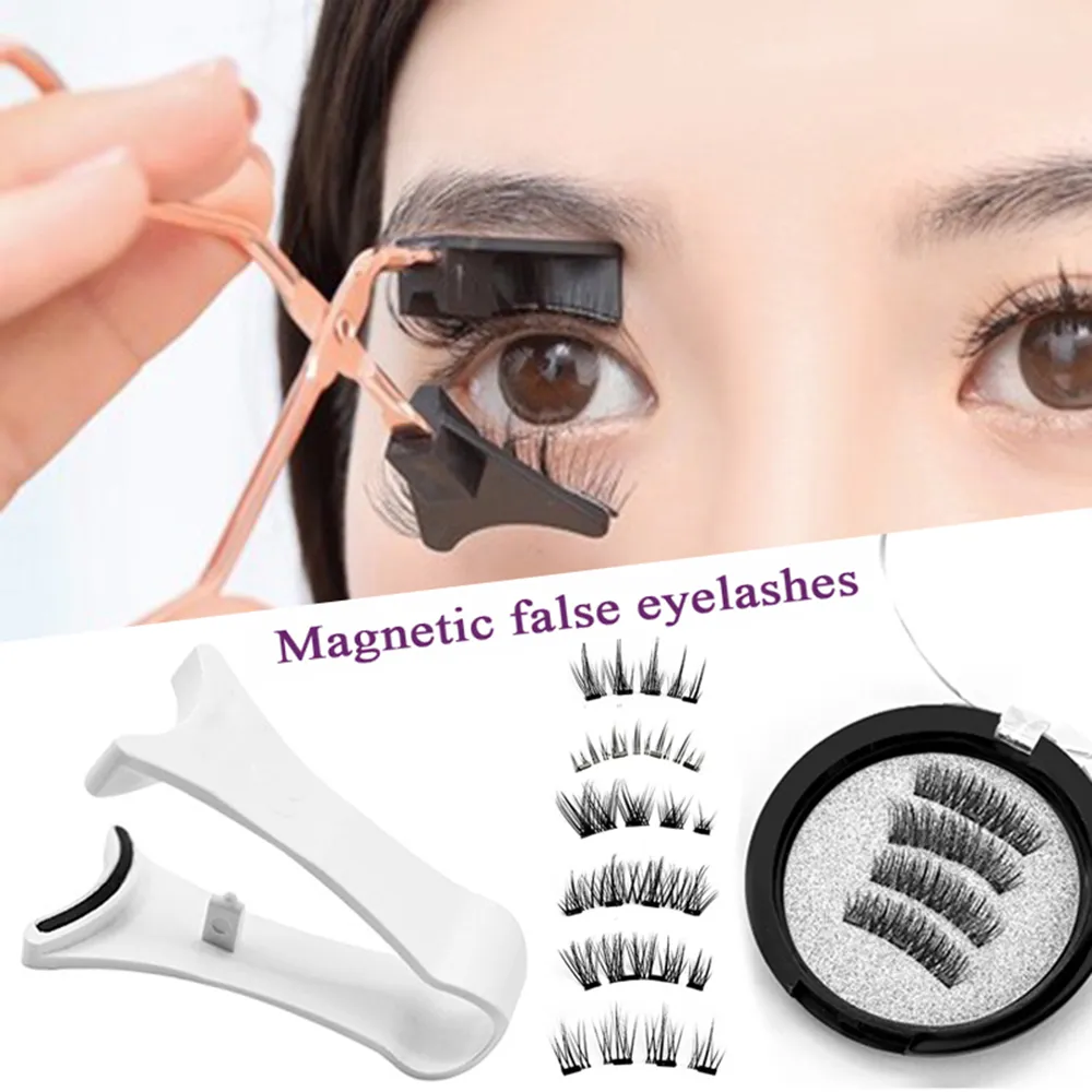 New Magnetic Eyelashes Kit 3D Natural Effect Magnetic Eyelashes Reusable Eye Makeup False Lashes Beauty Eyelashes Supplies — image 4