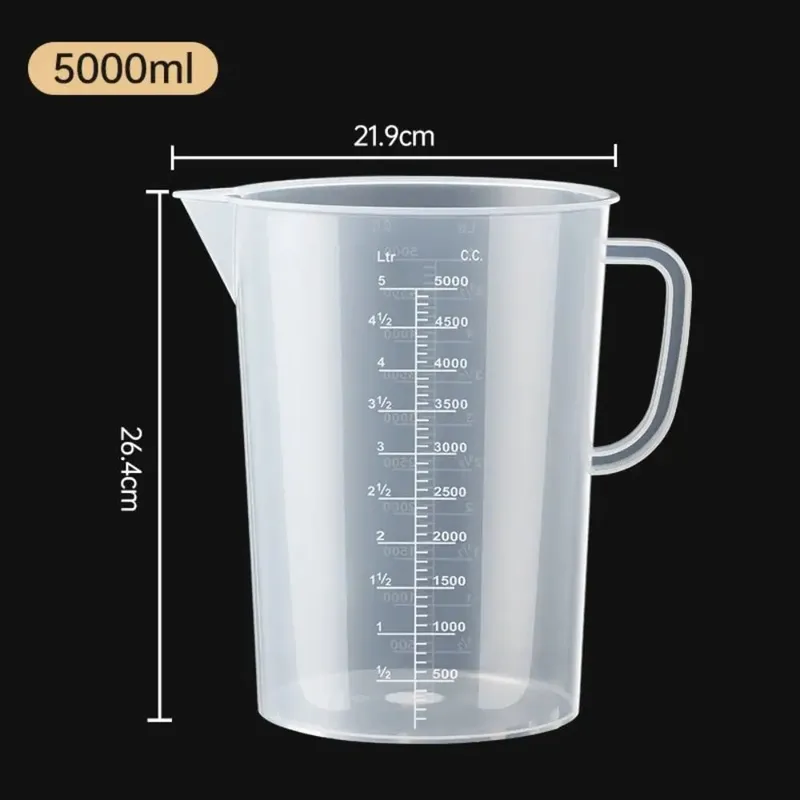 Measuring Cup Transparent Plastic Laboratory Beaker Graduated Liquid Jug Cup Kitchen Baking Cooking Measurement Scale Container — image 18