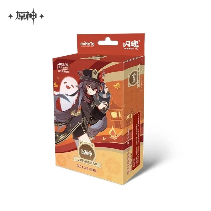 Original Genshin Impact Card Genius Invokation TCG Battle Card Hu Tao Raiden Shogun Anime Character Collection Card Kid Toy Gift — image 24