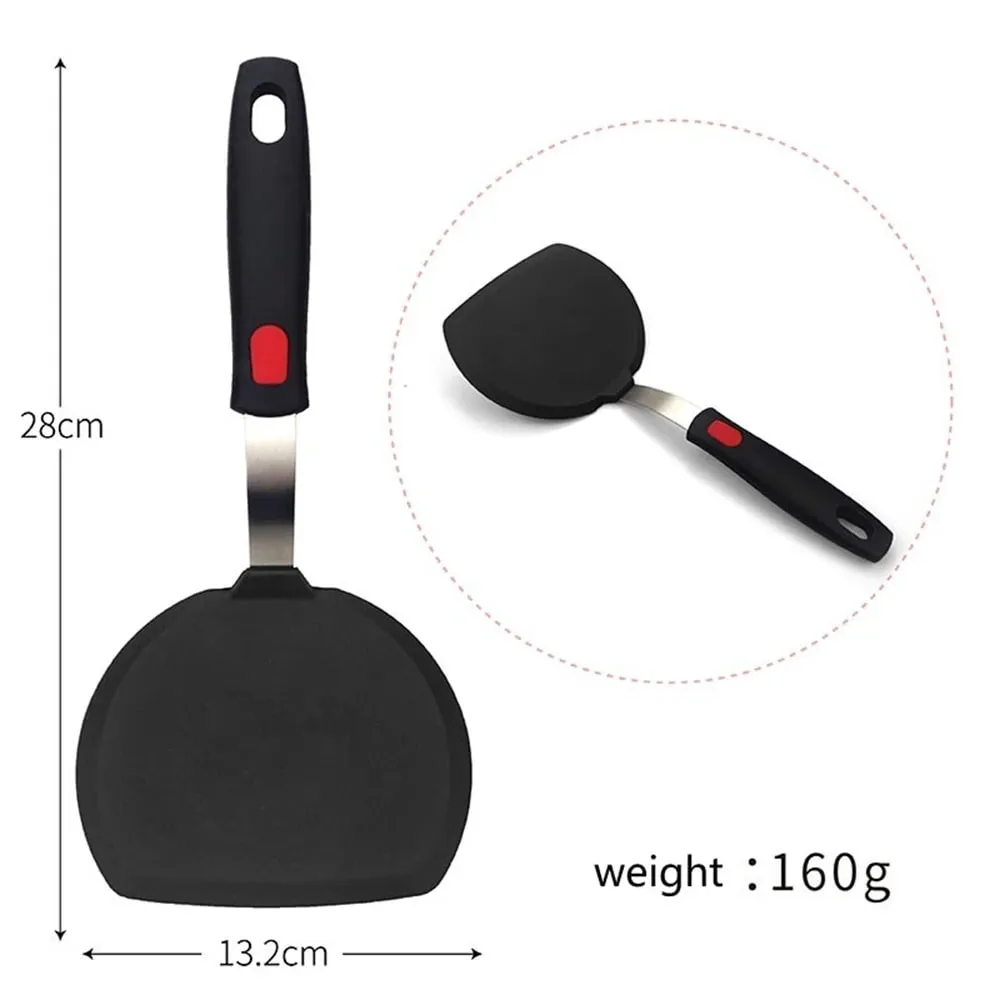 Silicone Spatula for Non Stick Pots High-temperature Resistant High Quality Stir Spring Steel Fry Spatula Tools Kitchen Utensils