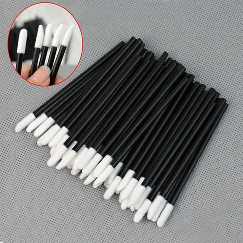 Wholesale 250/500/1000Pcs Lip Brushes Mascara Wands Applicators Cleaning Cosmetic Lipstick Micro Brushes Makeup Tools in Bulk — image 2