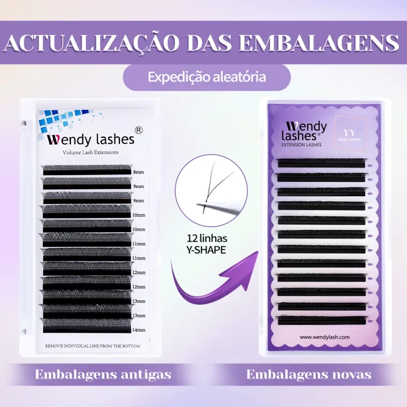 Wendy Lashes YY Shape Eyelash Extensions Automatic Flowering W Shape Bloom 3D 4D 5D 6D 8DPremade Supplies Black Lashes Cilios 5D — image 3