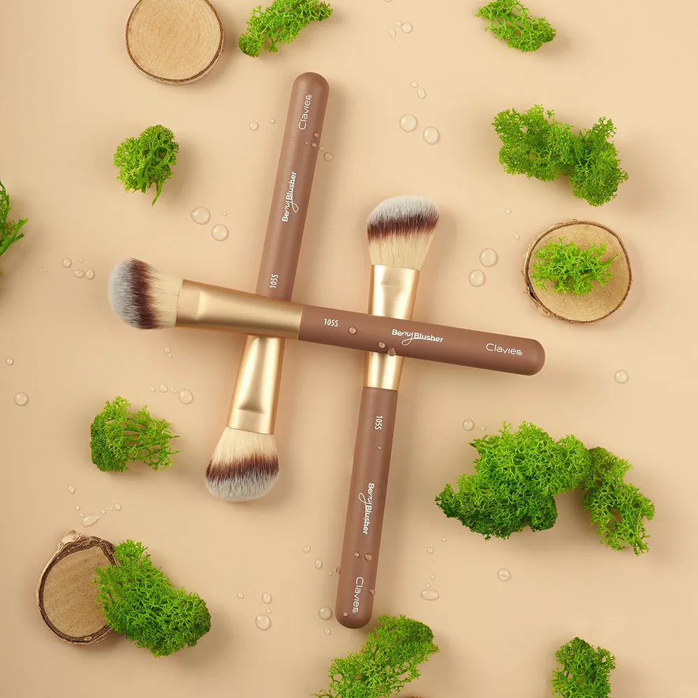 Clavier Nature&More Series Soft Fluffy Brush Makeup Brushes Cosmetics Foundation Blush Powder Eyeshadow Kabuki Blending Brush
