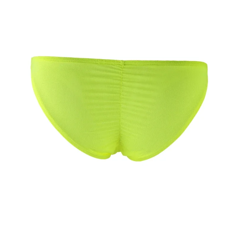 Mens Bikini Briefs Underwear Mesh Breathable Male Mini Panties Cuecas Masculinas Hip Lifting Sexy Slip for Men Exotic Lingerie — image 4