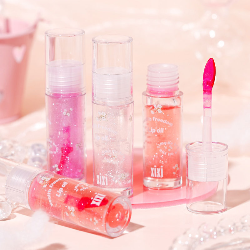 Clear Crystal Glitter Lip Gloss Temperature Discoloration Moisturizing Lip Gloss NonSticky Pearl Shiny Lip Glaze Korean Make Up — image 7