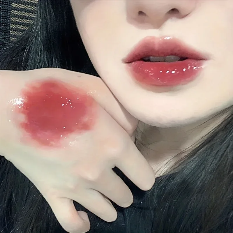 6 color lip glaze cute little bear mirror gloss jelly lips with sparkling light dew water long-lasting stain resistant trans — image 8