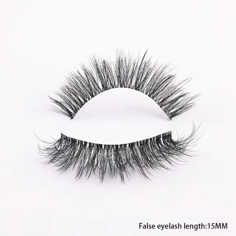 3D Mink Lashes Transparent Band False Eyelashes Natural Fake Eyelash Anime Winged Clear Band Lashes Manga Lashes Makeup — image 13