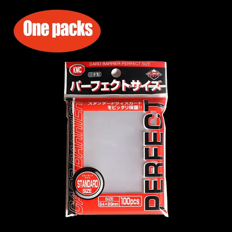 64x89mm Card Sleeve Barrier Board Game KMC Clear Pokemon Perfect Size Card Sleeves Trading Cards Fit Standard Transparent Outer
