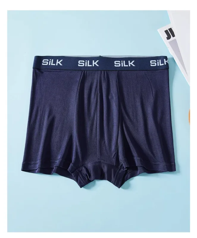 SuyaDream MEN Boxer Shorts 100%Natural Silk Healthy Solid Panties Natural Fabric Underwear — image 13