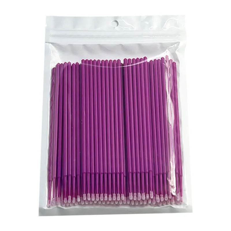 100PCS Micro Swab Applicator Eyelash Cleaning Brush Lash Extension Micro Brushes Cotton Swab Individual Eyelashes Removing Tool — image 11