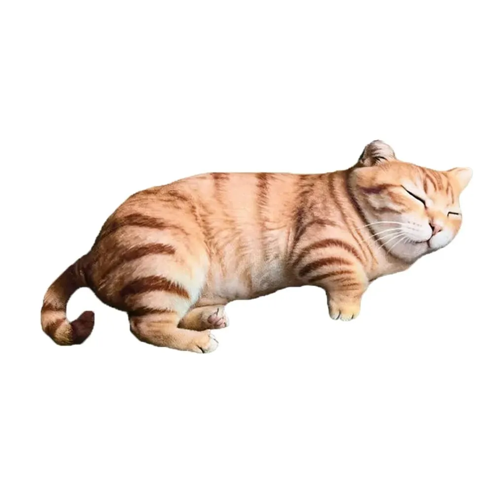 Plush Material Animal Body Pillow 40cm Size PP Cotton Filled Poultry Throw Pillows Cute Design Cat Pattern — image 9