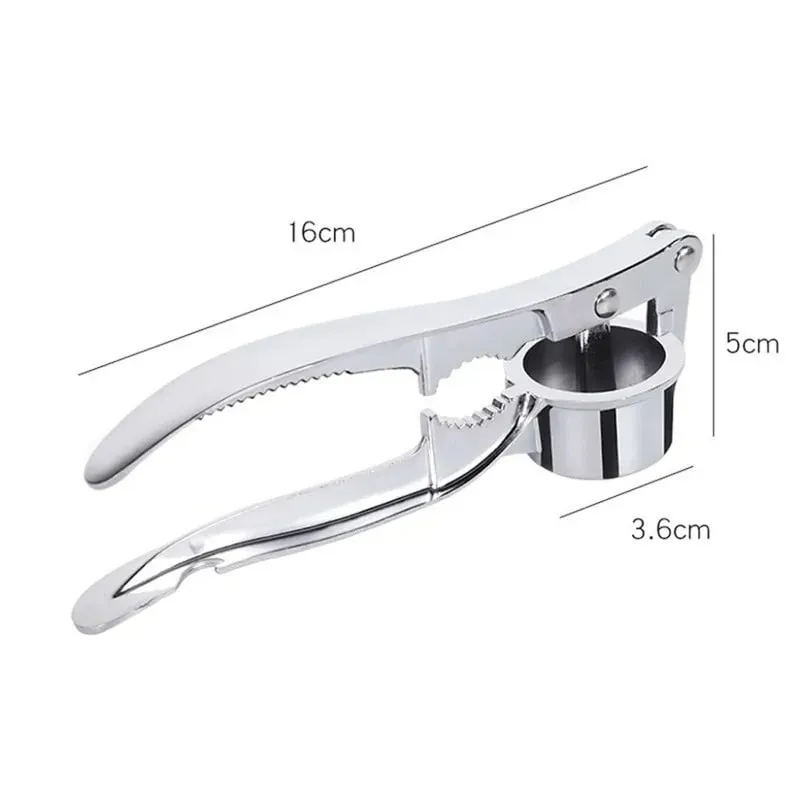 Stainless Steel Multifunction Garlic Press Crusher Kitchen Cooking Ginger Squeezer Masher Handheld Ginger Mincer Tools Garlic — image 6