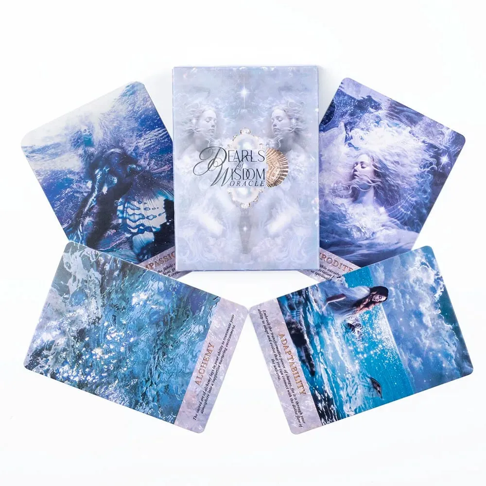 Pearl Wisdom Oracle Deck 10.4*7.3cm 44 Cards Delve Into The Ethereal Visuals Guiding You To Discover Deeper Significance — image 5