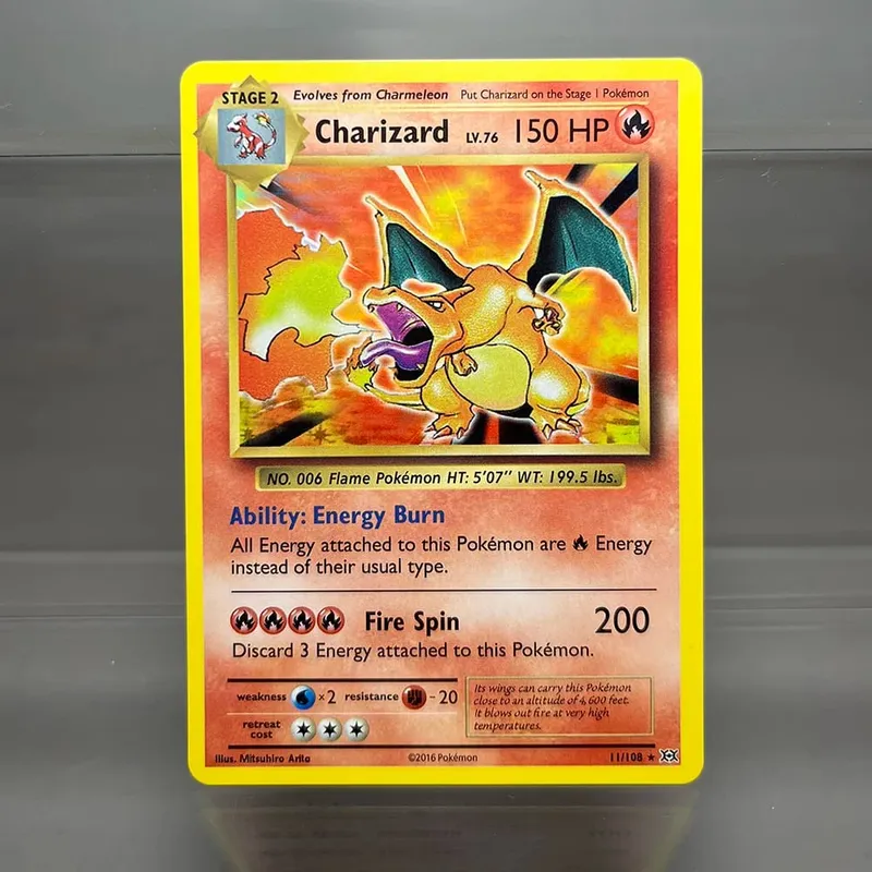 Charizard PTCG Single Collection Card 1st Edition 1996 Vmax Ex Rare Rainbow Card PKM Proxy Cards Toys Gifts — image 39