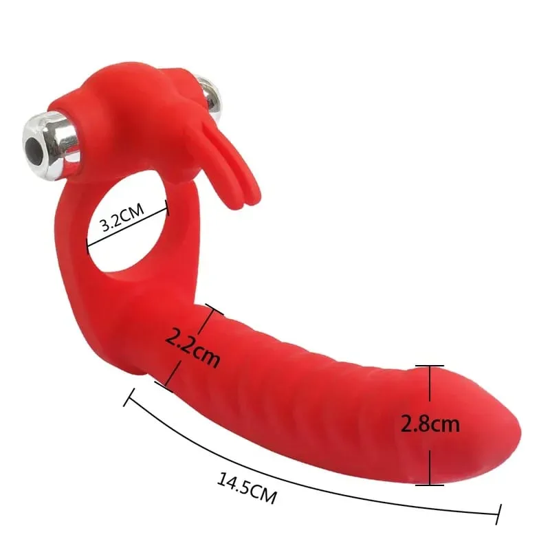 Mens Double Penetration Strapon Dildo Vibrator Anal Dildo Vibrator Anal Beads Strap ons Male Penis Vibrator Sex Toys for Couples — image 3