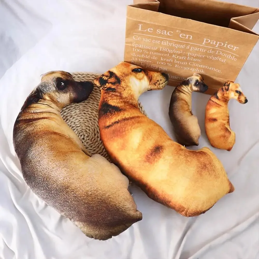 Toy 3D Lifelike Animal Throw Pillow Soft Plush Dog Pillow Creative Cushion Office — image 4