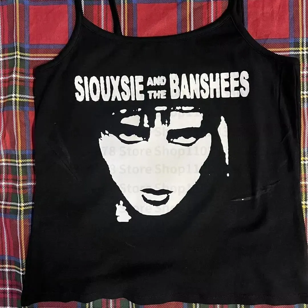 Vrouwen Gothic Spinnenweb Print Cami Tank Top Mouwloos Spaghetti Band Y2K Slim Cropped Hemdje Dark Punk Streetwear Tops — image 5