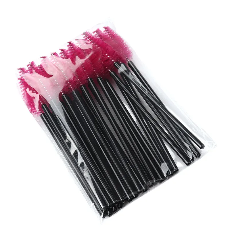 50pcs Eyelash Eyebrow Brush Water Drop Shape Nylon Material Lashes Makeup Brushes Eyelash Extension Beauty Tools Mascara Wand — image 15