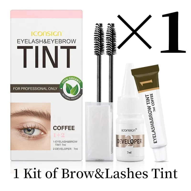 Eyelash Eyebrow Dye Tint Kit Brow Enhancer Mascara Lift Tinting Tattoo Eyes Makeup Tools