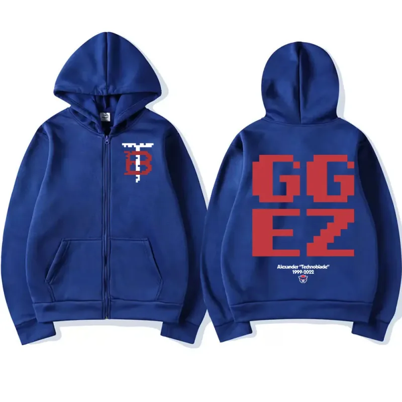 Technoblade Merch Print Zipper Hoodies Sweatshirts Harajuku Men Women Hip Hop Streetwear Casual Loose Hoodies Fashion Pullovers — image 23