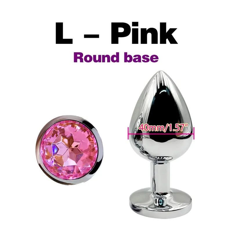 Metal Anal Plug With Gem Base Beginner To Expert 5 Size Butt Plug G-Point Massage Dildos Female/Male Couples Adult Sex Toys — image 13