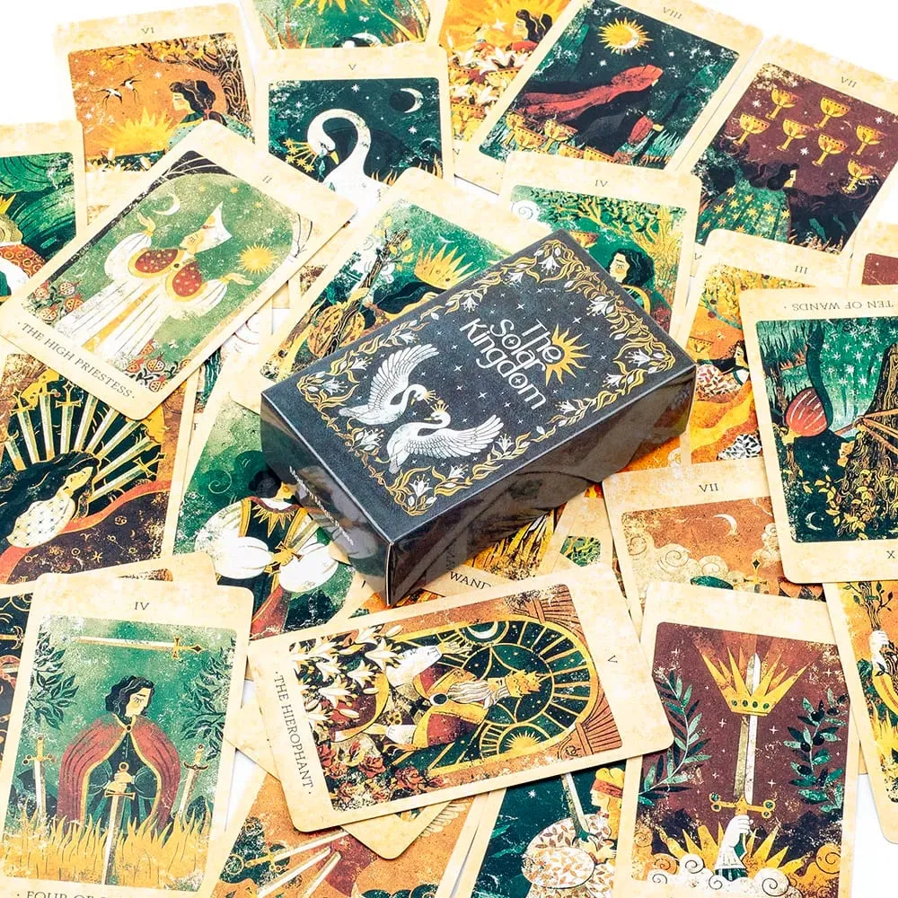The Solar Kingdom Tarot Deck 78 Card Oracle Set for Cosmic Insight and Divination English Versions Edition Board Playing Game — image 6