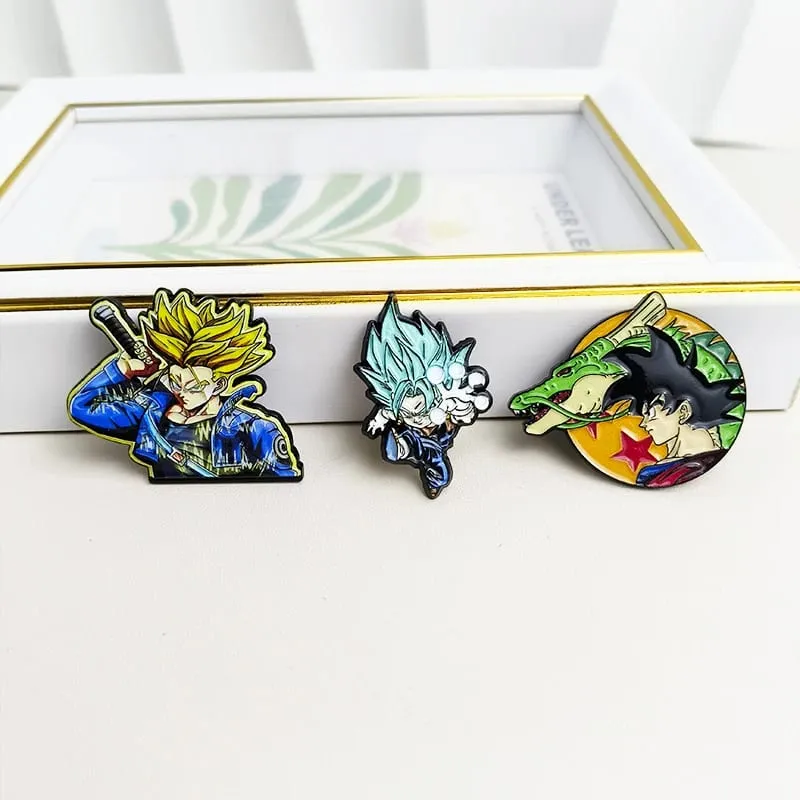 Dragon Ball Manga Pin Anime Lapel Pins Backpacks Cute Things Vegeta Goku Brooches Badges on Backpack Brooch for Clothes Jewelry — image 4