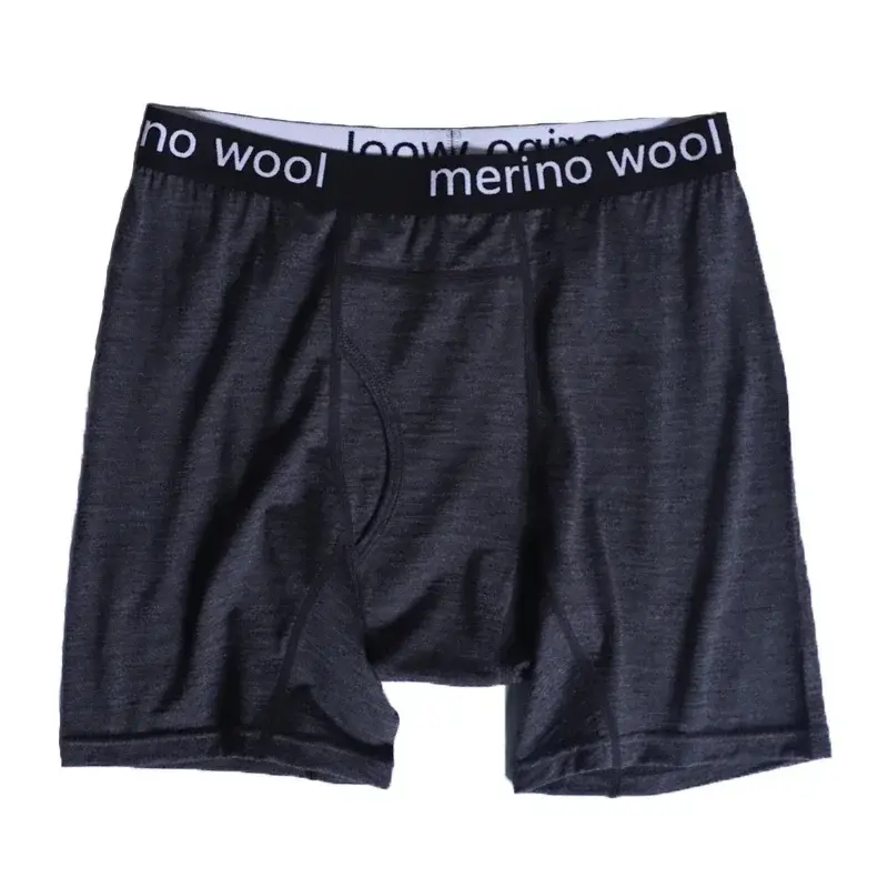 Mens Merino Wool Boxer Brief Merino Wool Boxer Briefs Underwear Light Soft Moisture Wicking Breathable Sports Underpants — image 6