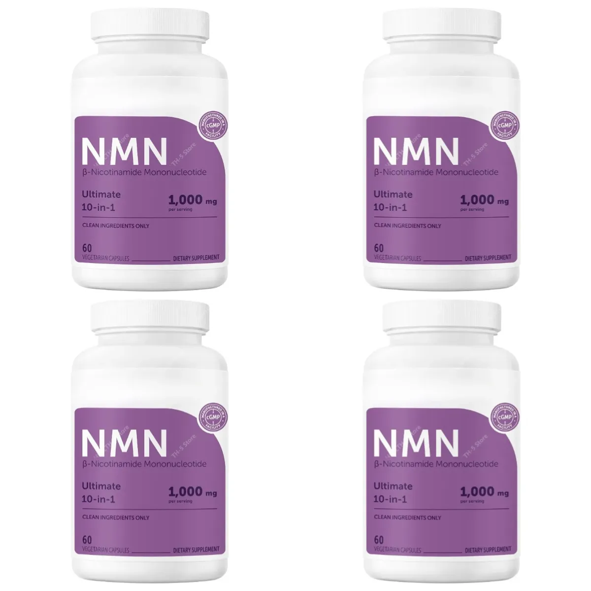 NMN kapsle 1000 mg na porci s Resveratrolem CoQ10 Vitamin C Vegan Formula Denní wellness doplněk Čisté ingredience 120Ct
