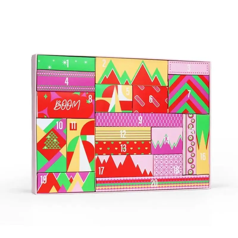 Christmas Advent Calendar 2023 Makeup Tools Countdown Calendar Gift Boxes Holiday Lipstick Eye Shadow Concealers Cosmetics Gift — image 3