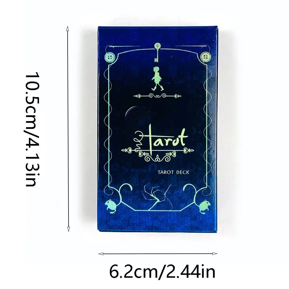 Cartas de tarô Um baralho de tarô de 78 peças, a chave que abre a porta para o mundo Coraline, perfeito para orientação espiritual e colecionadores