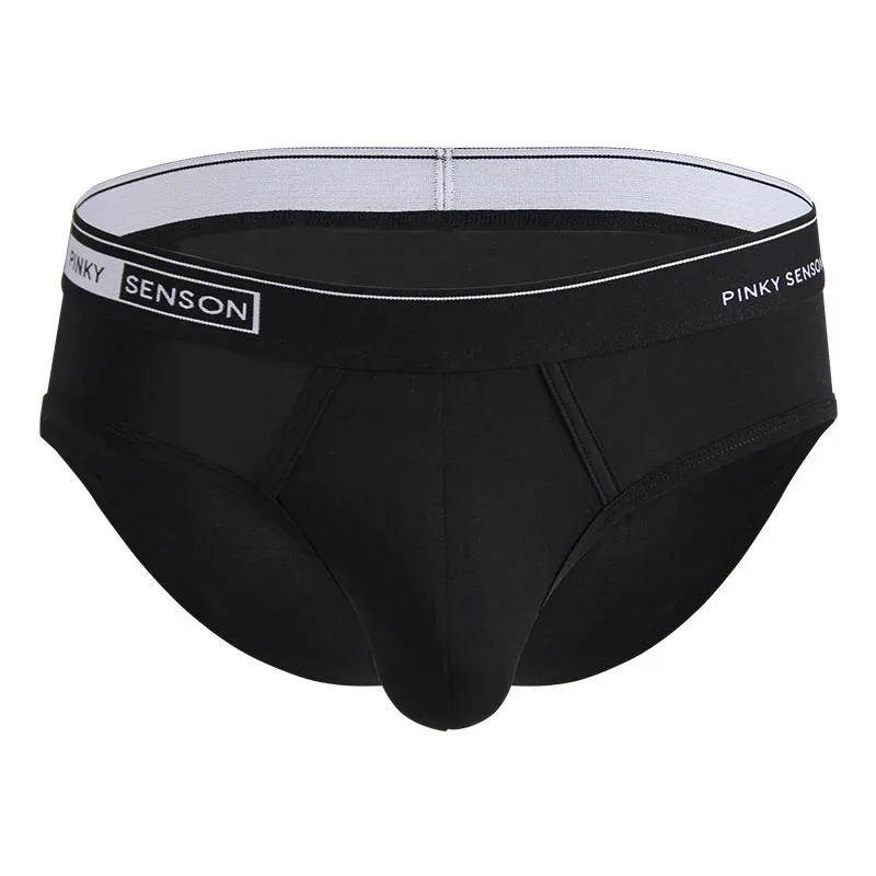 Large Size New Sexy And Breathable Modal Men's Triangle Pants Solid Color Mid Waist Underpants For Youth Briefs For Men — image 7