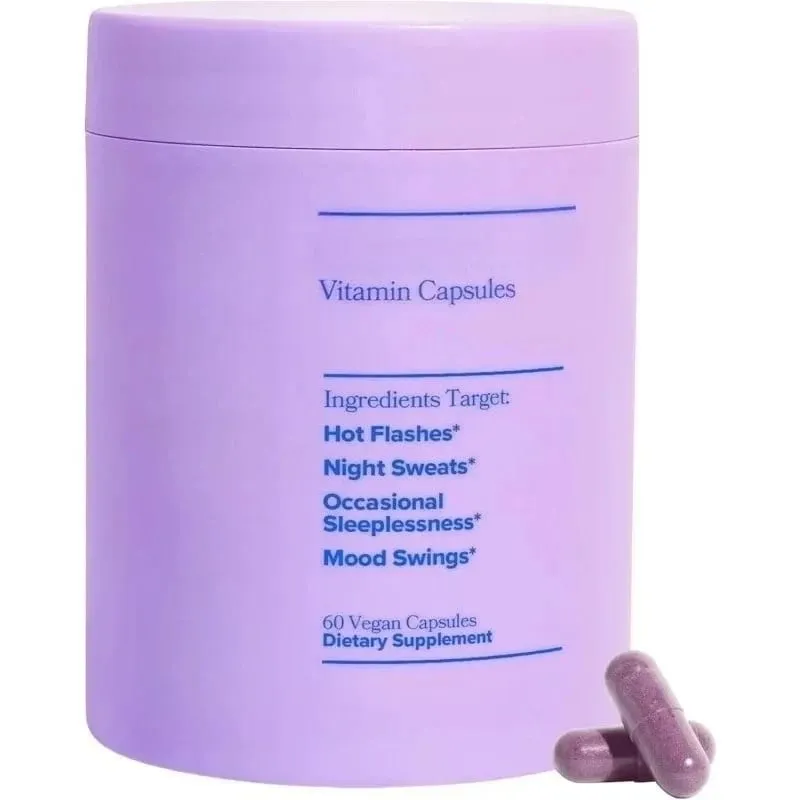 Vitamin Kompleks Wanita untuk Menopaus dengan Vitamin D3 B6 Membantu Melegakan Peluh Malam Perubahan Mood Suplemen Makanan Kesihatan 60 Keping