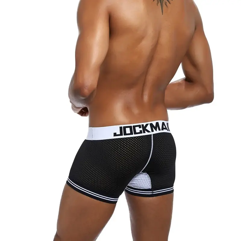 남자 팬티 Boxershorts 메쉬 나일론 남자 복서 남성 통기성 속옷 남자 팬티 복서 빠른 건조 스포츠 피트니스 — image 27