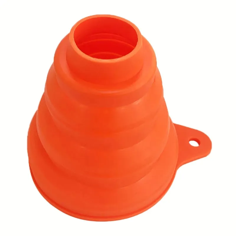 Silicone Funnel Gel Foldable Collapsible Fill Hopper S/L for Kitchen Jar Bottle Feeder Wine Auto Engine Oil Petrol Transfer — image 10