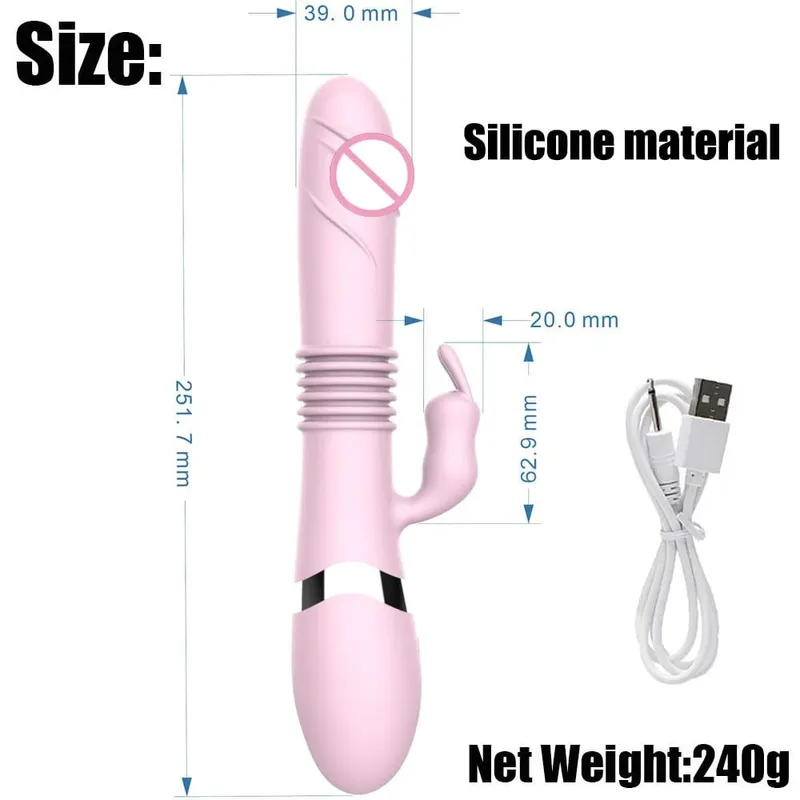 Large Dildo G Spot Vibrator Rabbit Clitoral Clit Stimulation Realistic Penis Sex Shop Sex Toy Adult Product Vibrador for Women — image 13