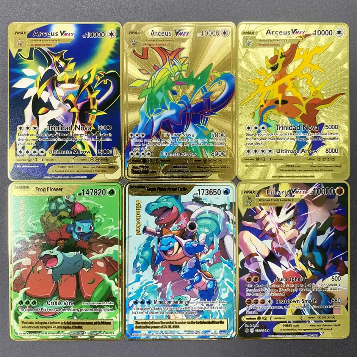ภาษาอังกฤษโลหะการ์ด Pokemon DIY Arceus Mewtwo Charizard Pikachu เหล็กเงา Pokémon GX Vmax EX เกมคอลเลกชันเด็กการ์ดของเล่นของขวัญ — image 1