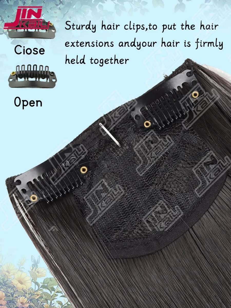 JKL Potongan Ekstensi Rambut Panjang Peningkatan Volume Realistis Set Tiga Potong Tanpa Jejak Tak Terlihat Ekstensi Rambut Sintetis Asia — image 5