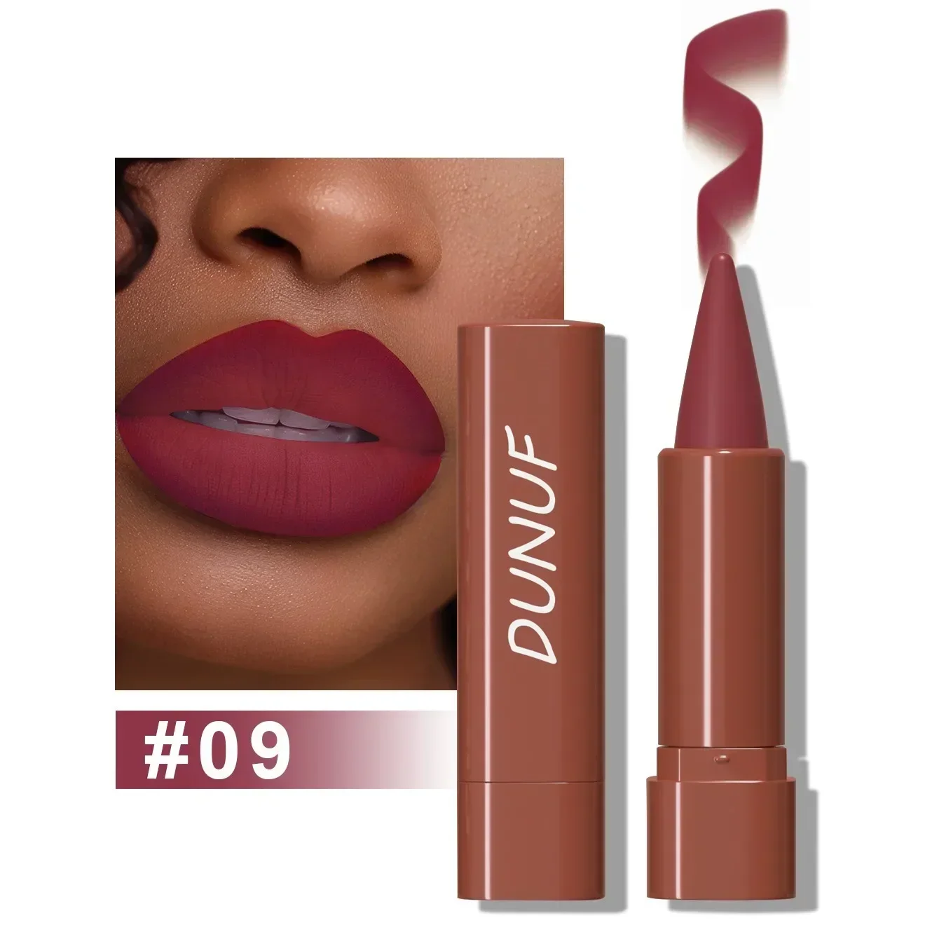 9 Colors Gradient Lip Liner Matte Black Brown Velvet Lipstick Waterproof Non Sticky Contouring Tint Lipliner Crayon Lip Makeup — image 15