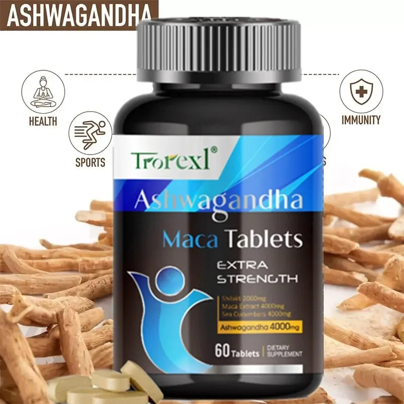 Ashwagandha Capsule Supports Reproductive Health Natural Energizer Male Enhancing Supplement — image 1