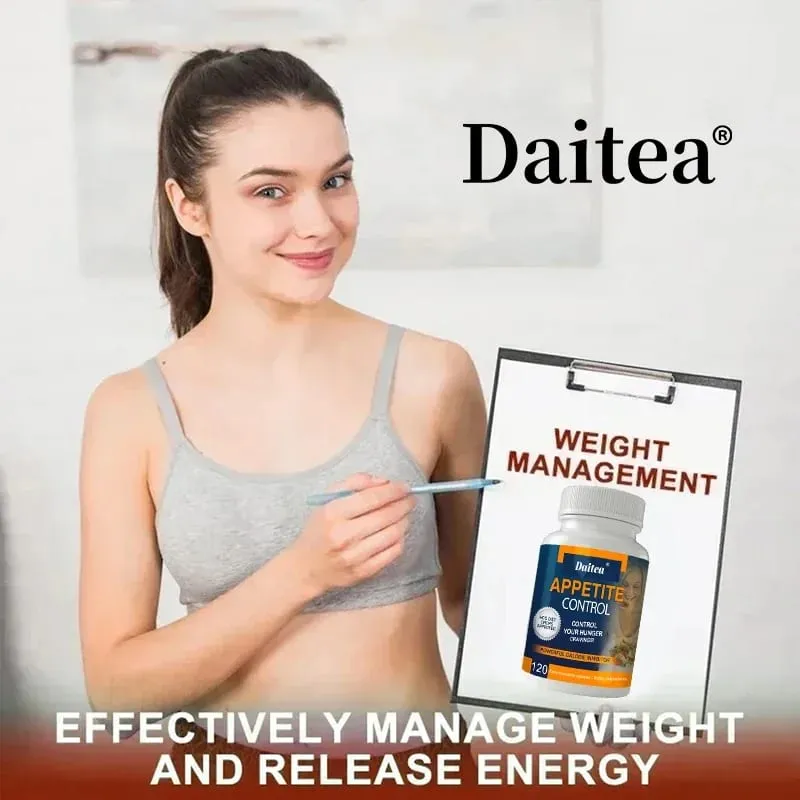Daitea Appetite Control Capsules - Organic Vitamin C Metabolism Weight Management Powerful Calorie Suppressant — image 2