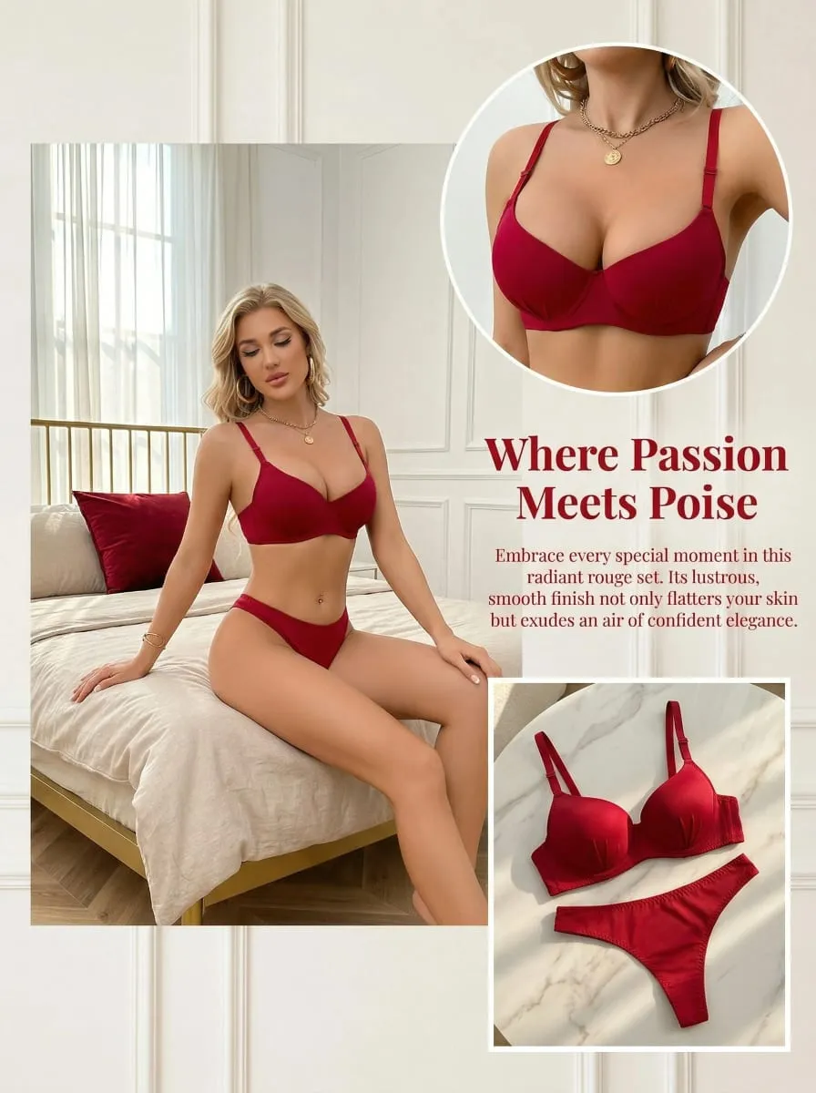 สีแดงลูกไม้-ฟรี Bra ชุด 3D ถ้วยแม่พิมพ์ Encased Underwire สำหรับ Superior Lift นุ่มสำหรับ All-Day Comfort & เสถียรภาพ B2087 — image 3