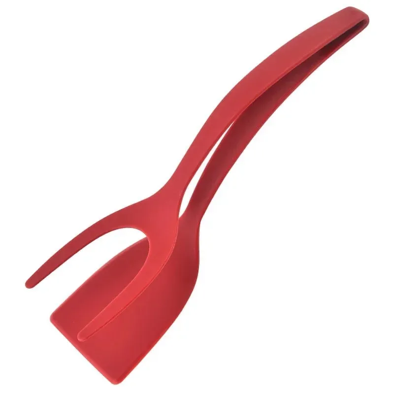 2025 Egg Flipper Spatula 2 in 1 Grip and Flip Spatula Tongs Silicone Egg Flipper Tool Fish French Toast Tongs Non-Stick Cooking — image 9