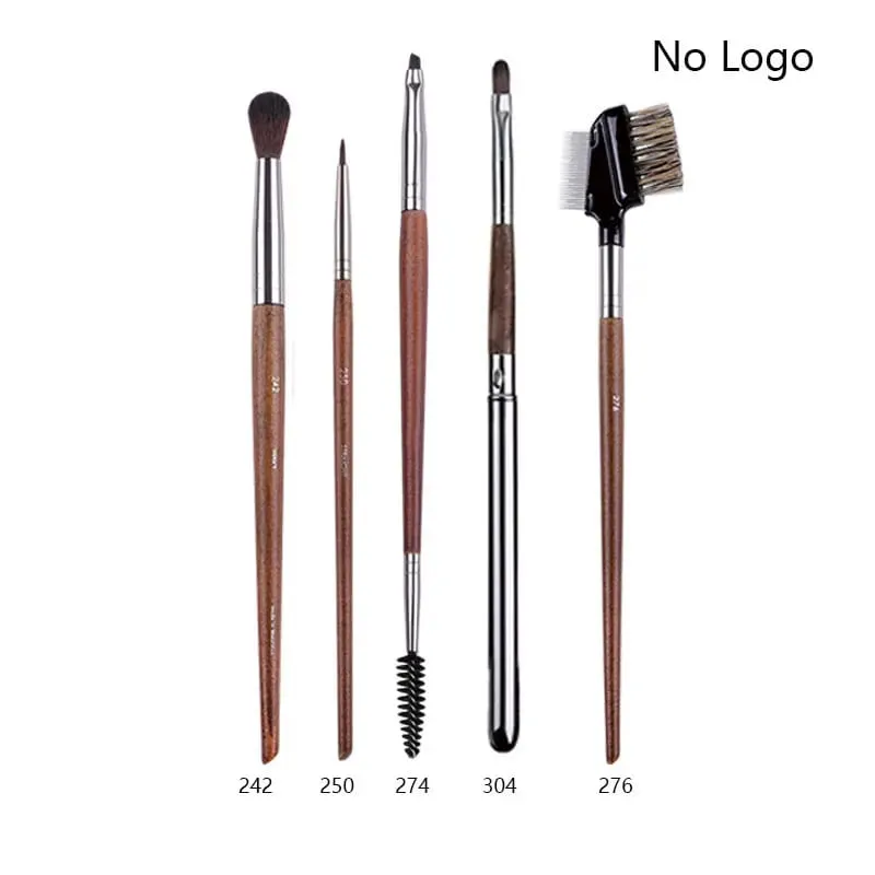 5pcs/set Natural Wood Eyeshadow Makeup Brushes Eye Detail Make Up Brush Concealer Crease Smudge Cosmetic tools Set Thin liner — image 33