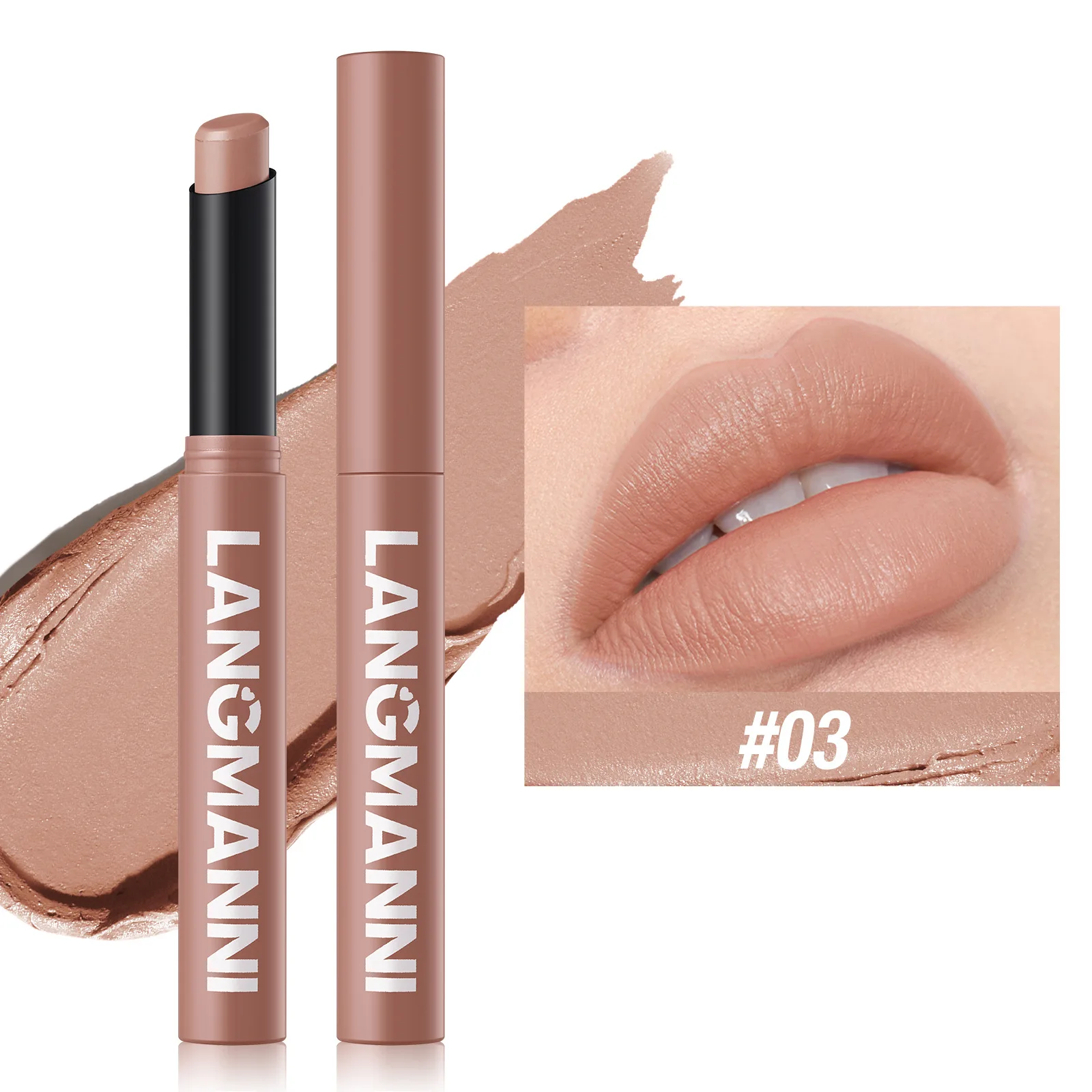 New Rotating Velvet Matte Lipstick Long Lasting Waterproof Lipstick Non-Stick Cup Lip Stain Tint Cosmetics Pencil Liner Makeup — image 14