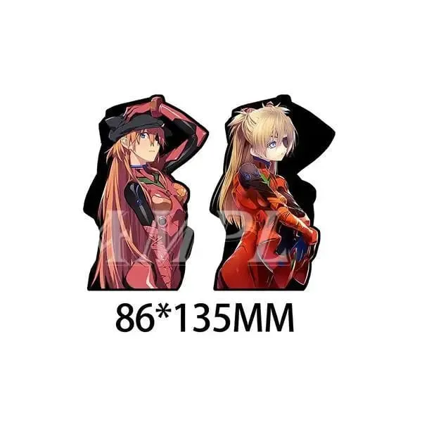 Neon Genesis Evangelion Ayanami Rei Asuka Personalized Creative Cartoon Car Desktop Decoration Waterproof Discoloration Sticker — image 9