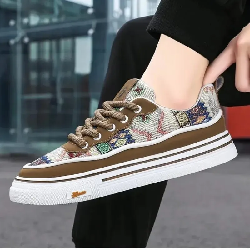 High Quality Men's Canvas Shoes New Sneakers Trend Hot Sale Comfortable Man Casual Shoes Outdoor Non-slip Breathable Men Shoes — image 1