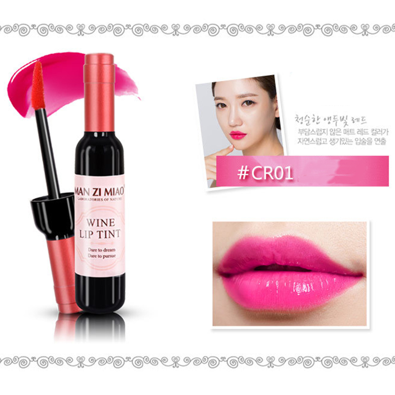 2023 Lipstick Lipgloss Waterproof Long Lasting Lovely Tint Wine Bottle Shape Lip For Women Makeup Gloss Red Sexy Cosmetic — image 12