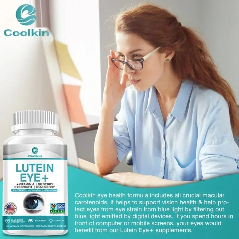 Lutein Capsules - with Zeaxanthin and Bilberry Extract - Supports Eye Health Helps Relieve Eye Strain Improve Vision Health — image 6
